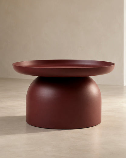 MESA DOMO BAJA BORDÓ